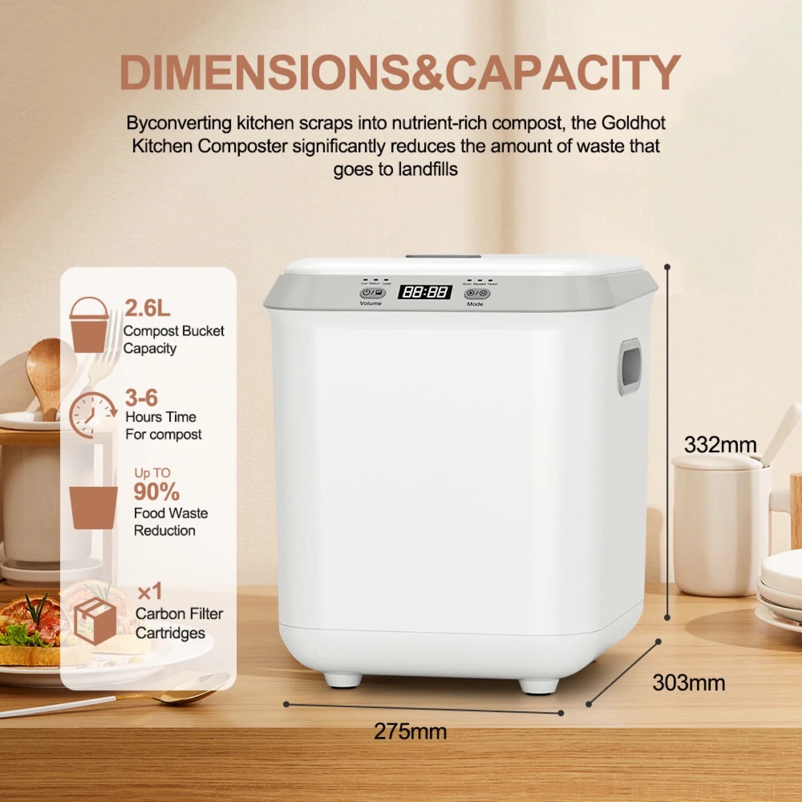 GoldHot Smart Composter, Entry, plate 6