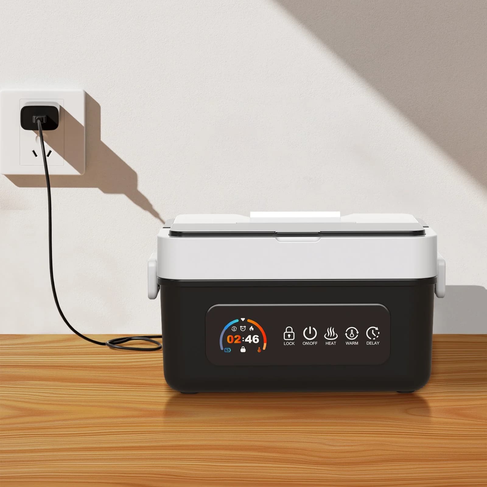 GoldHot Smart Heating Lunchbox, 4-frame showcase